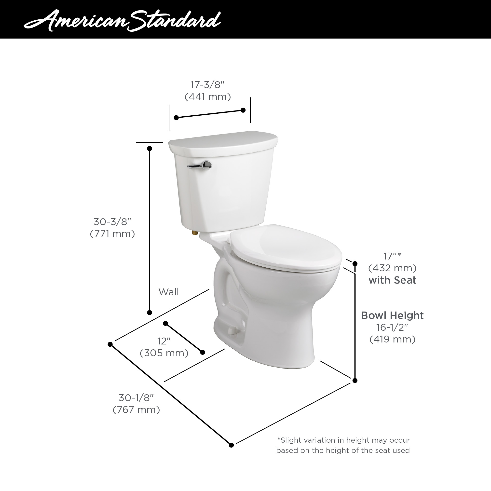 comfort height elongated toilet