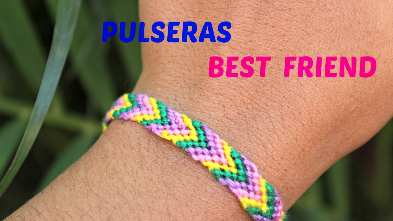 como hacer pulseras de hilo