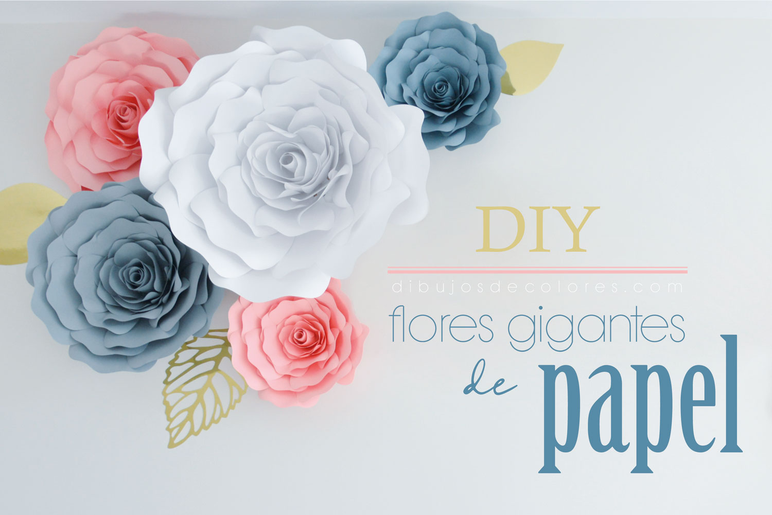 como hacer rosas de papel gigantes