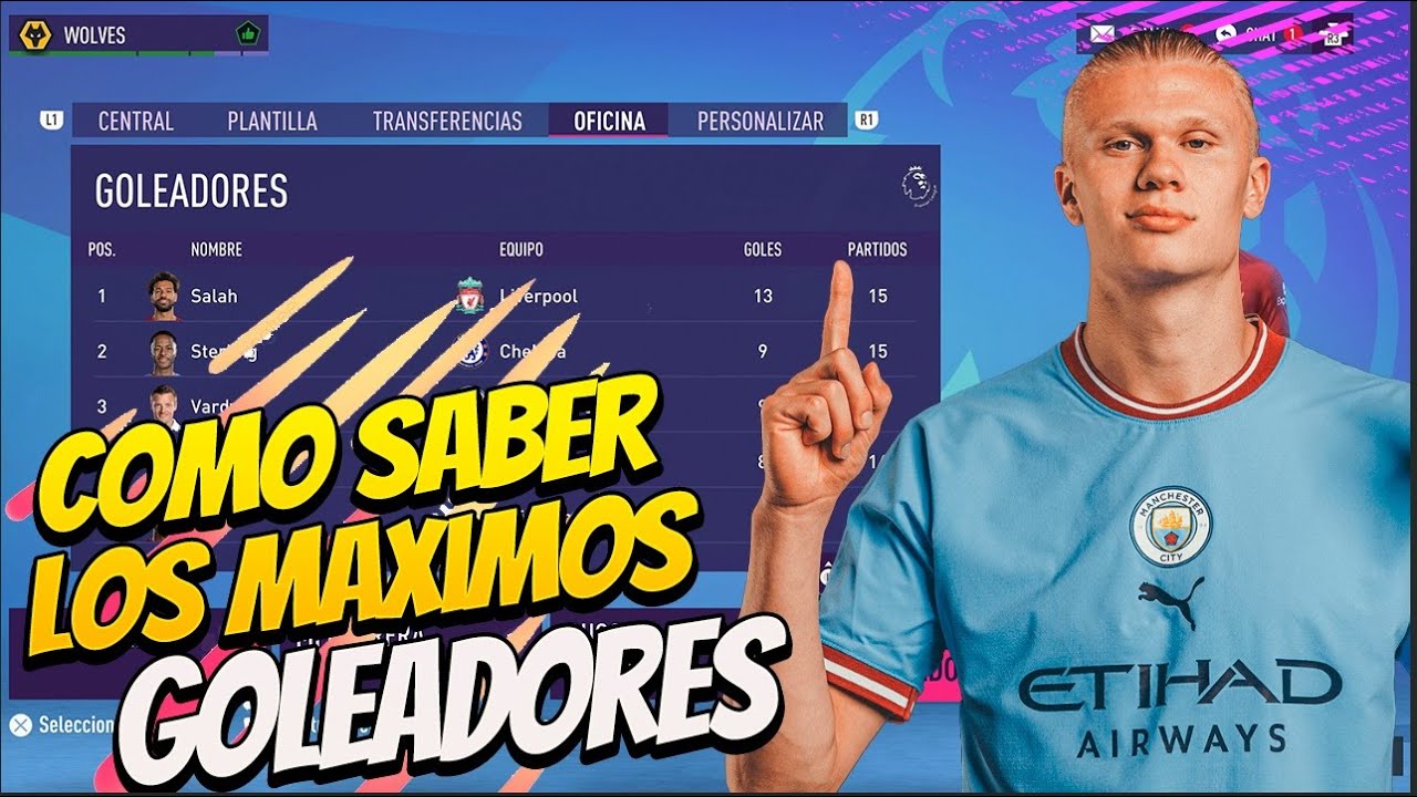 como ver la tabla de goleadores en fifa 23