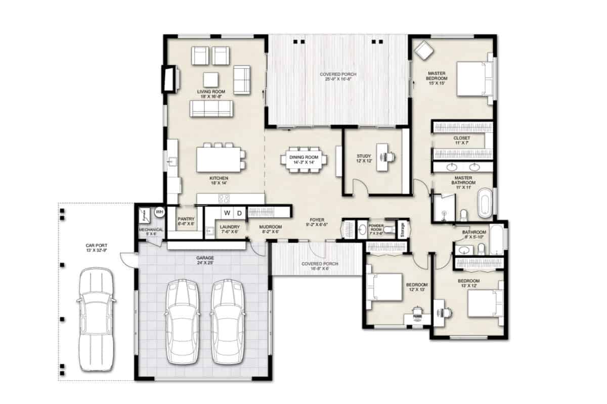 contemporary house blueprints