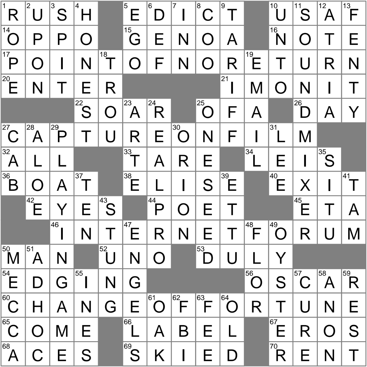 contest crossword clue