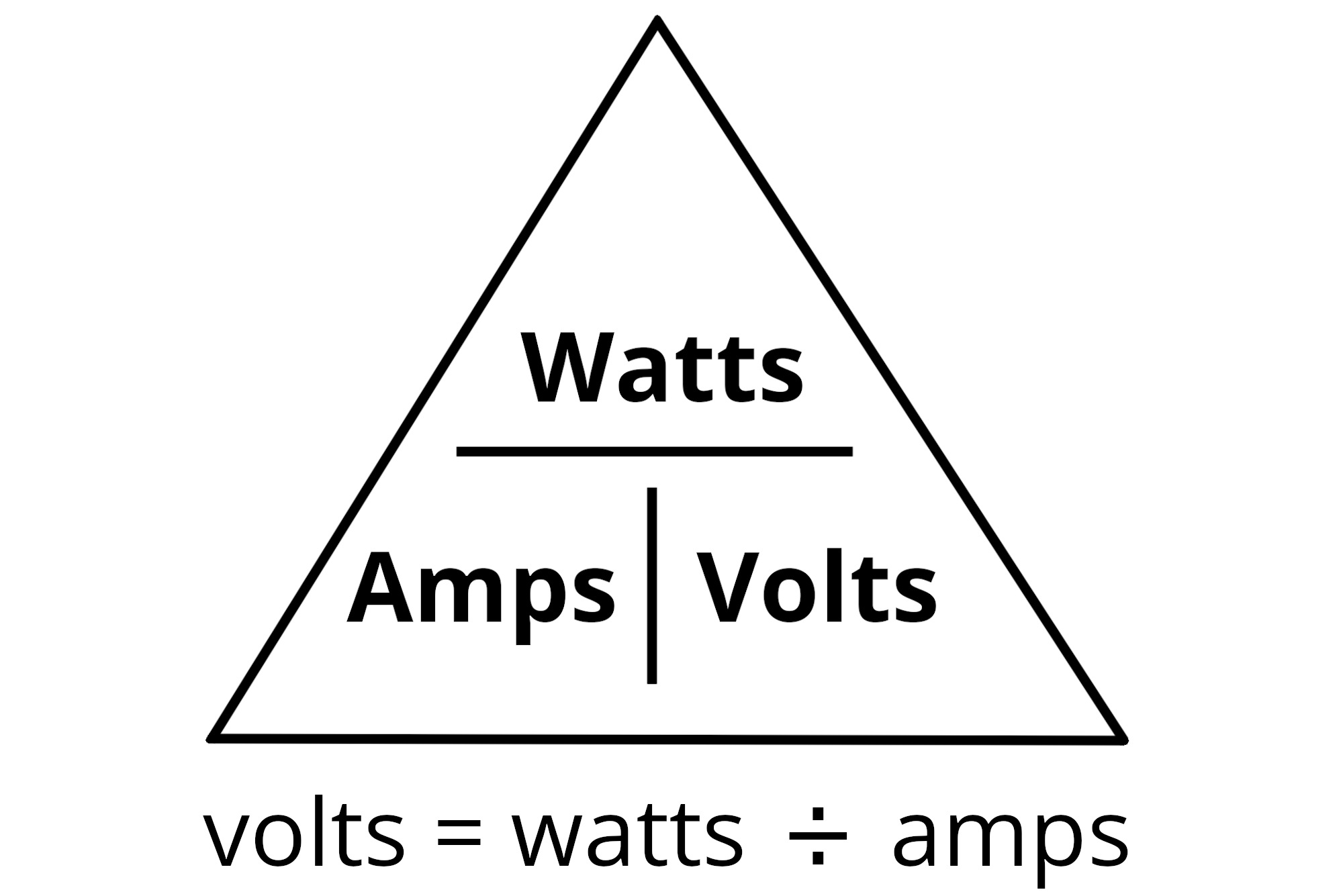 convert volts to amps