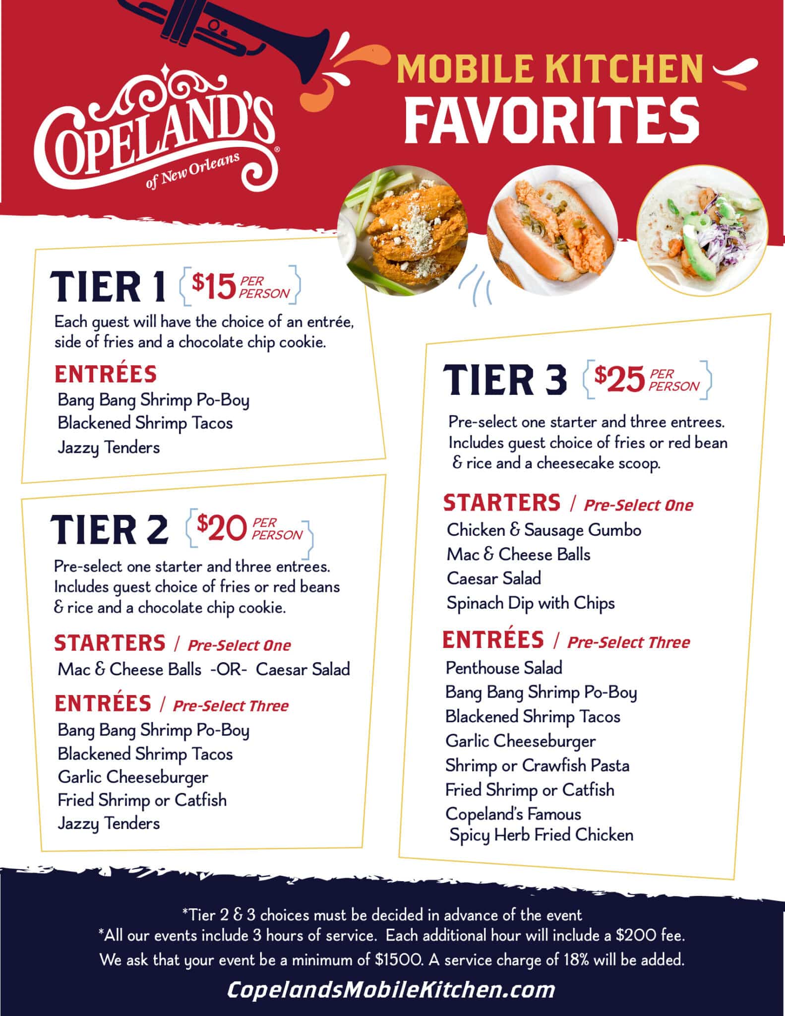 copelands menu new orleans