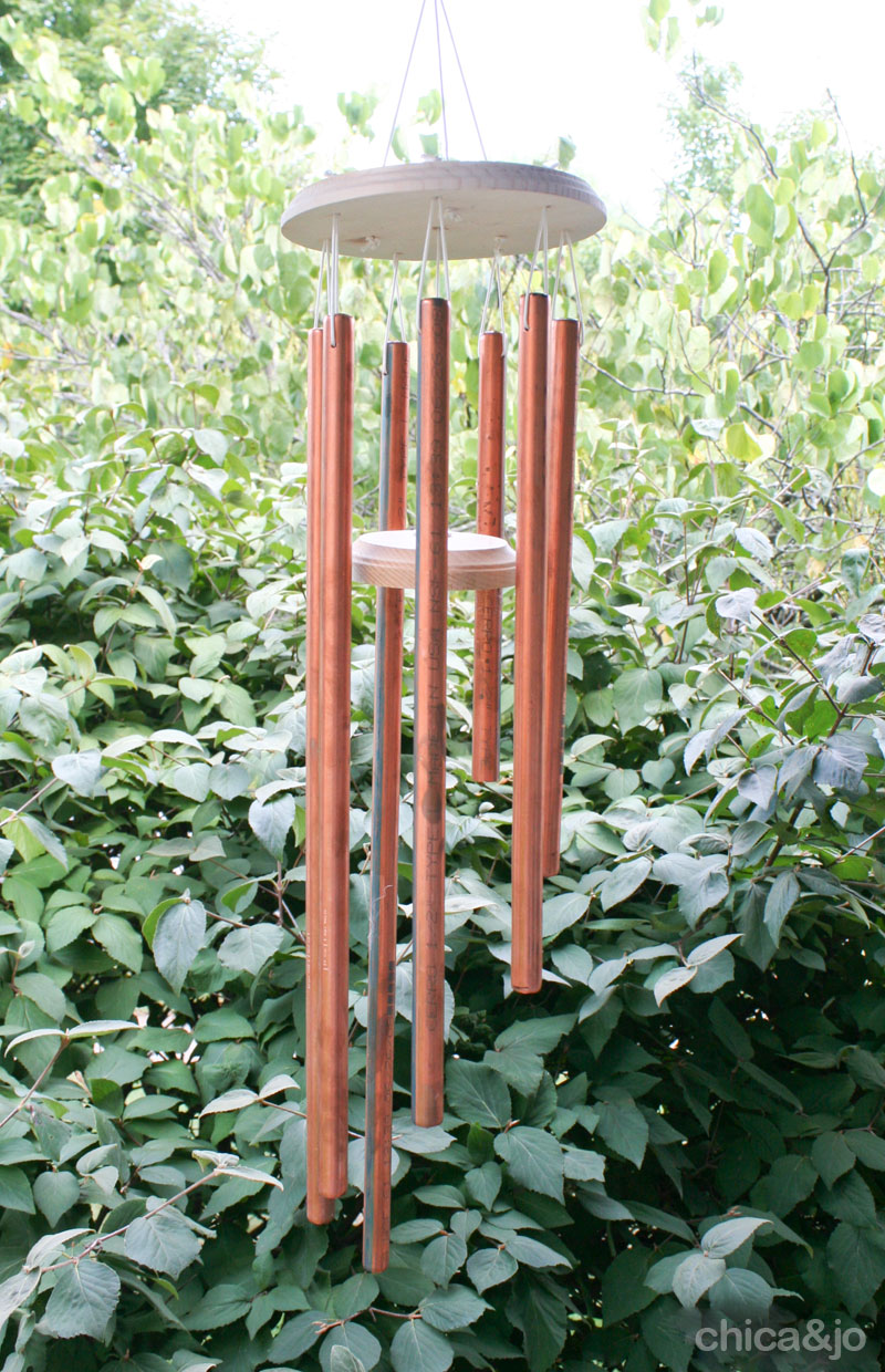 copper wind chimes