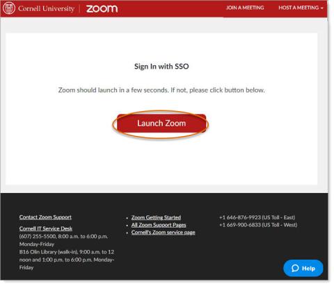 cornell zoom login