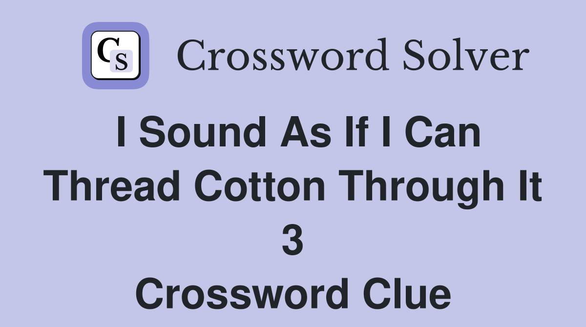 cotton pods crossword clue