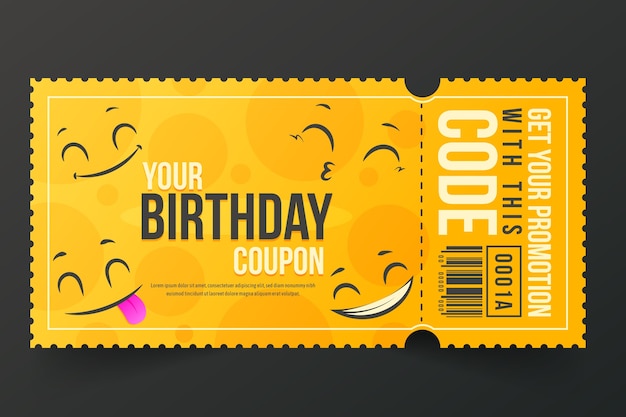 coupon psd template free