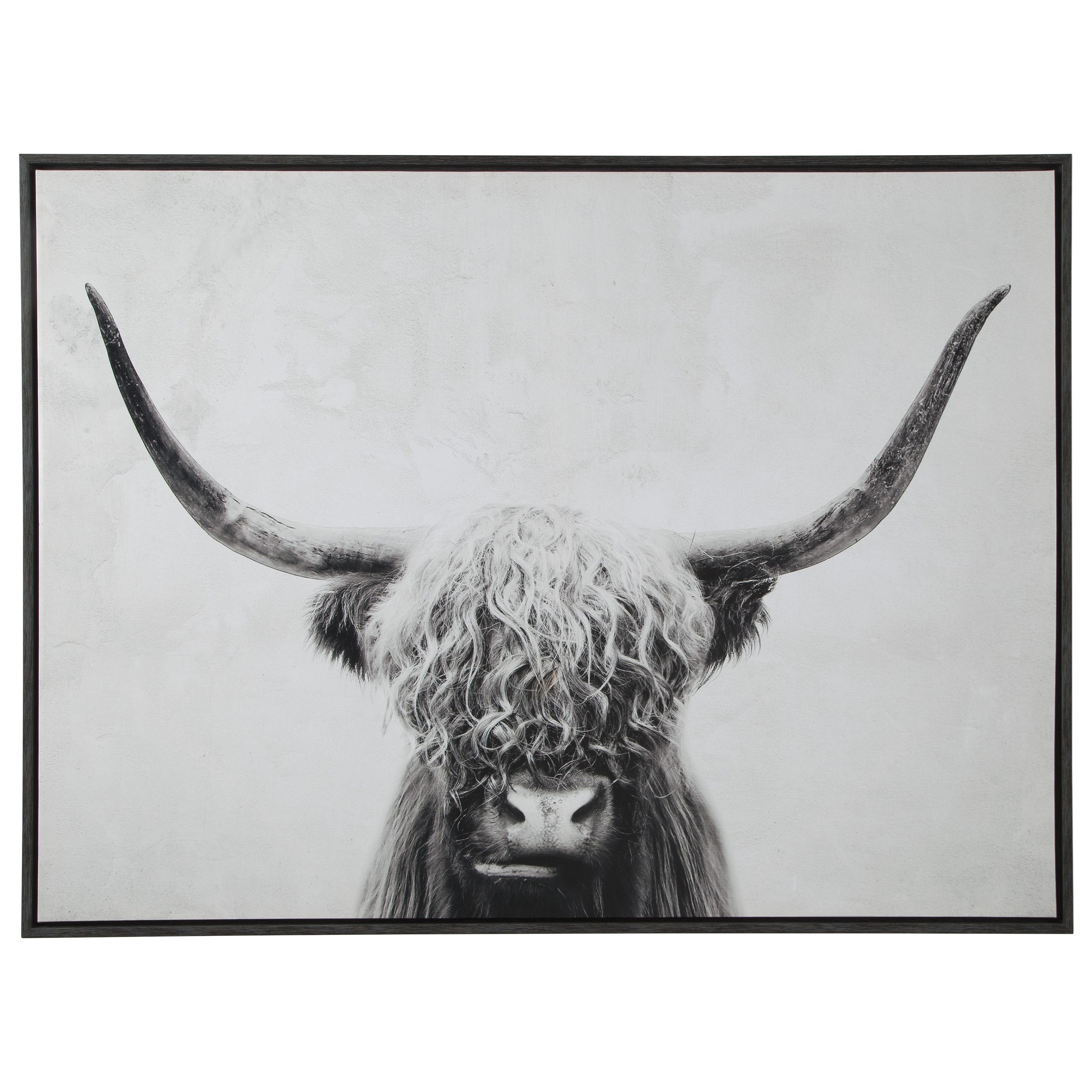 cow painting black and white