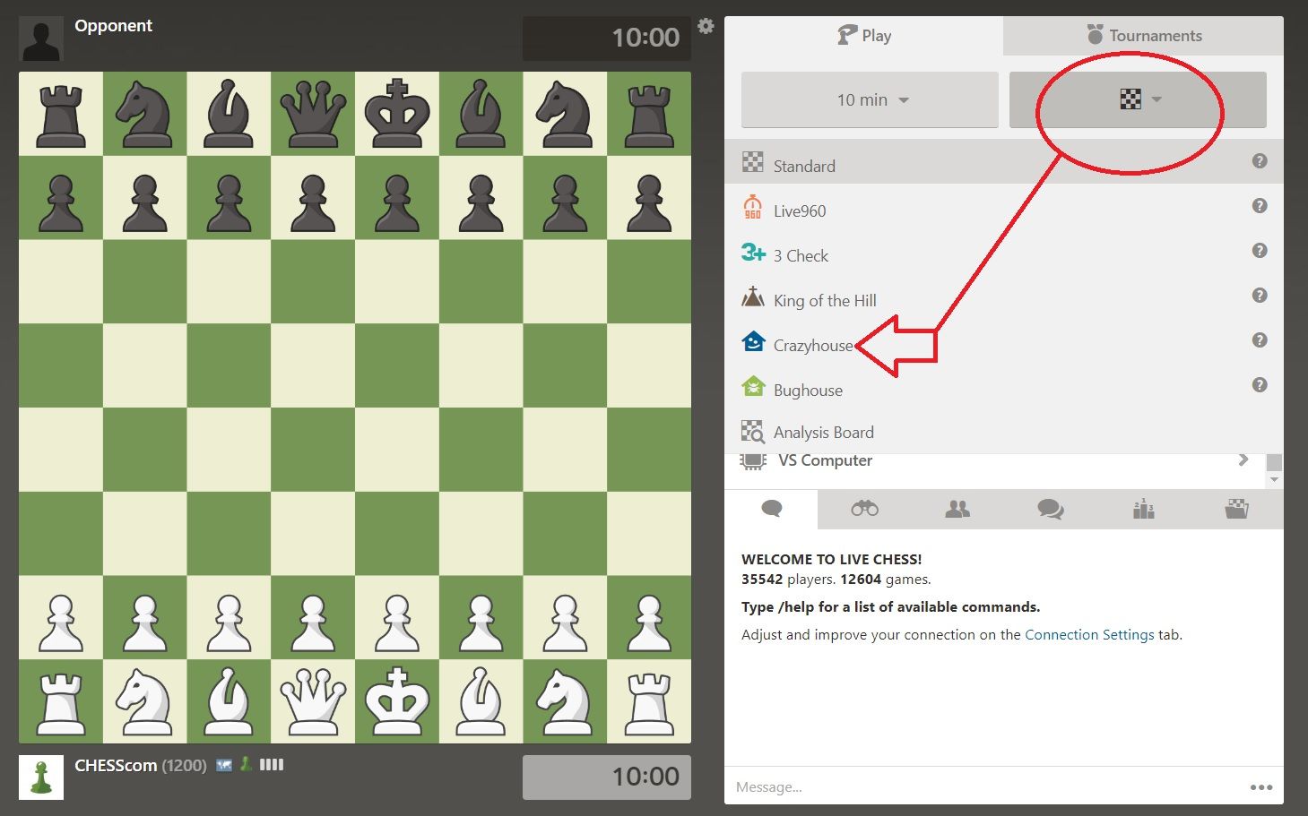 crazyhouse chess online