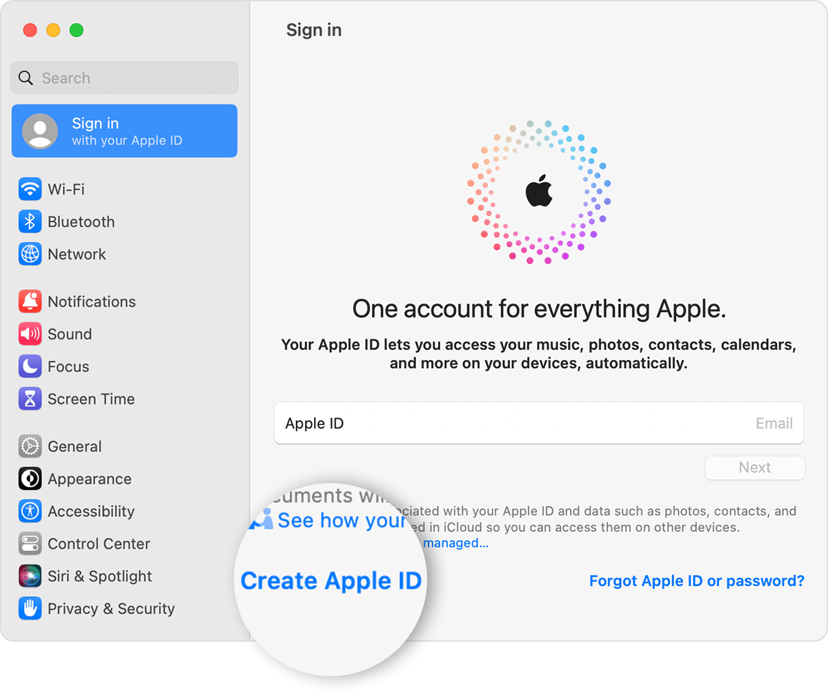 create appleid.apple.com