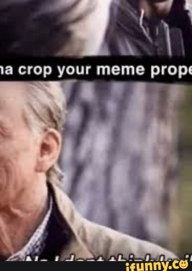 crop your memes meme