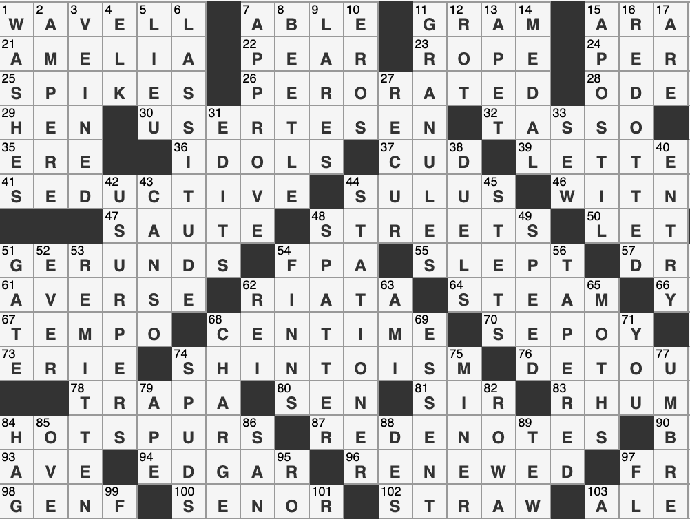 crossword nytimes