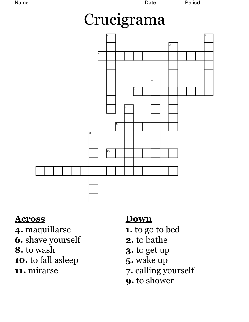 crucigramas puzzles