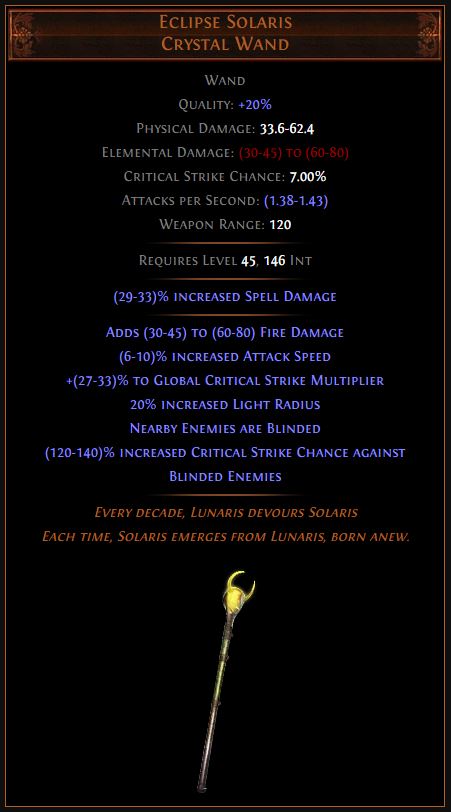 crystal wand poe