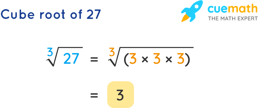 cubed root of 27