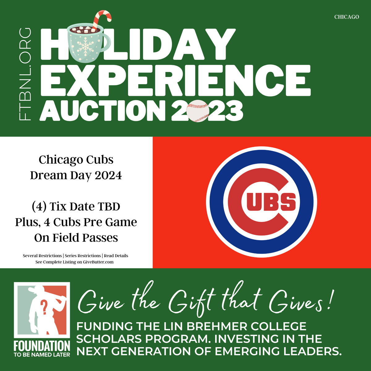 cubs charities auction