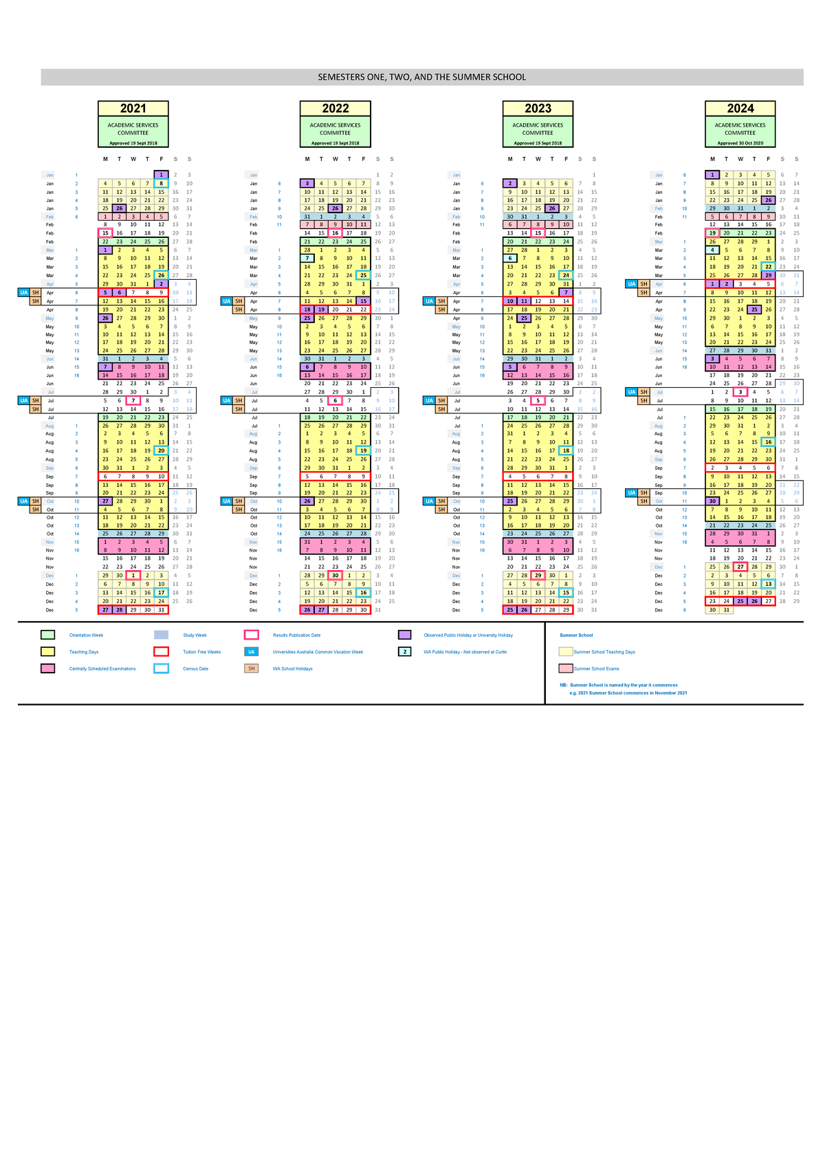 curtin academic calendar 2023