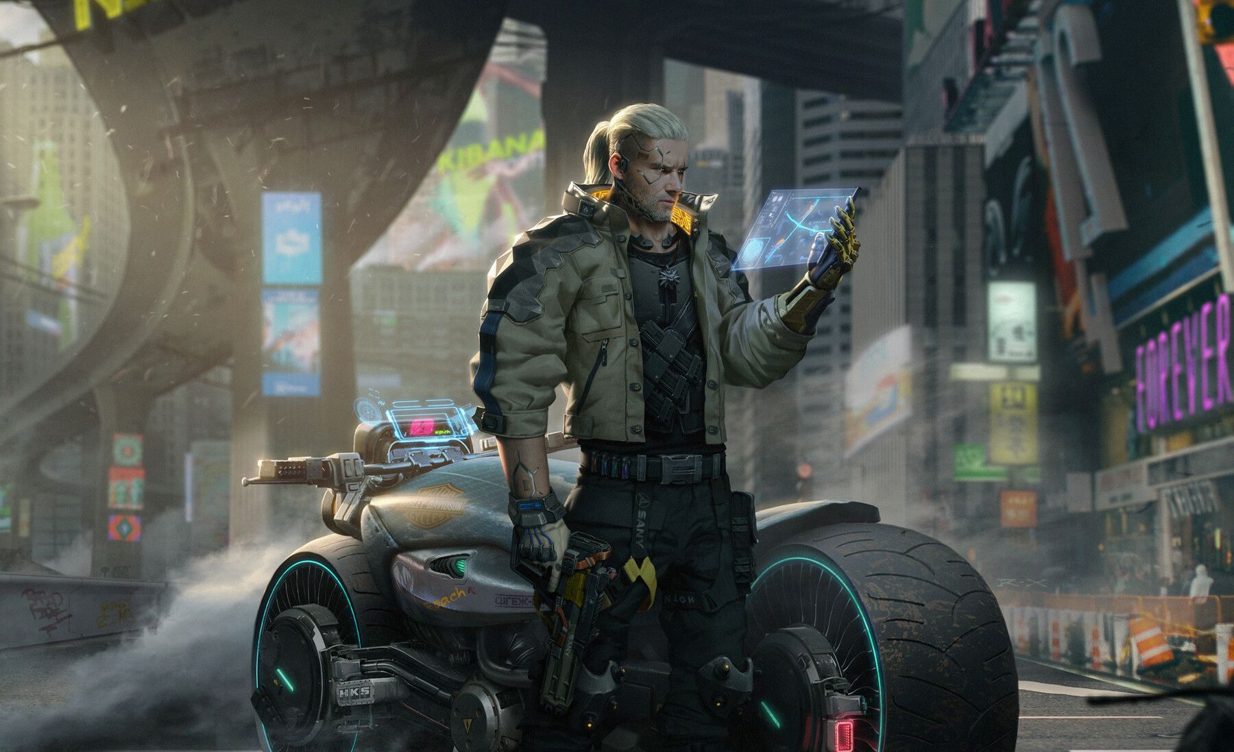 cyberpunk witcher