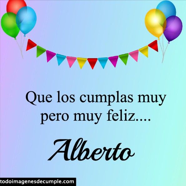 feliz cumple alberto gif