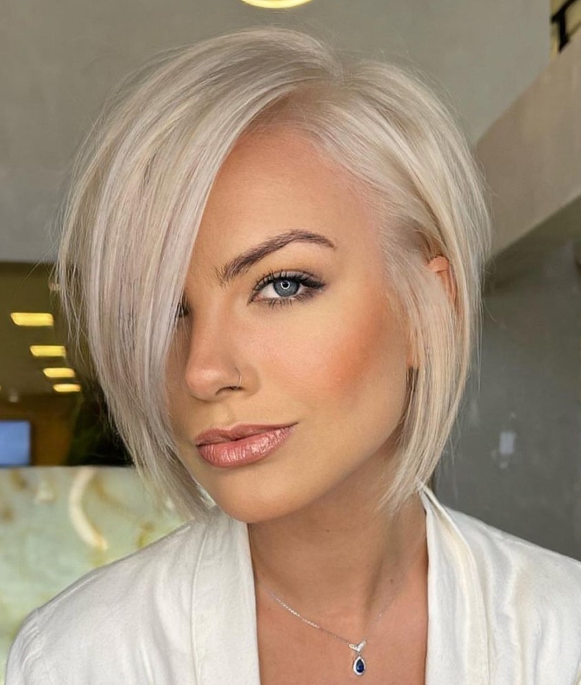 platinum blonde short hairstyles