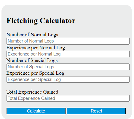 fletching calc