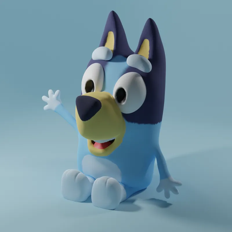 bluey 3d model