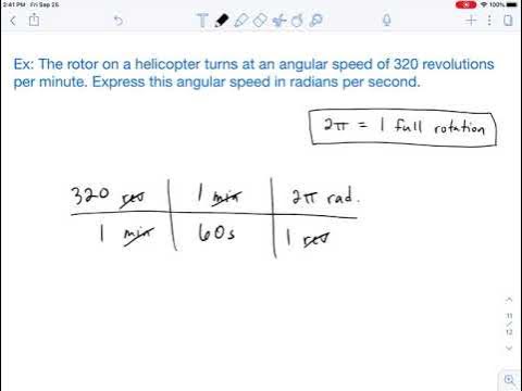 rpm to rads per second