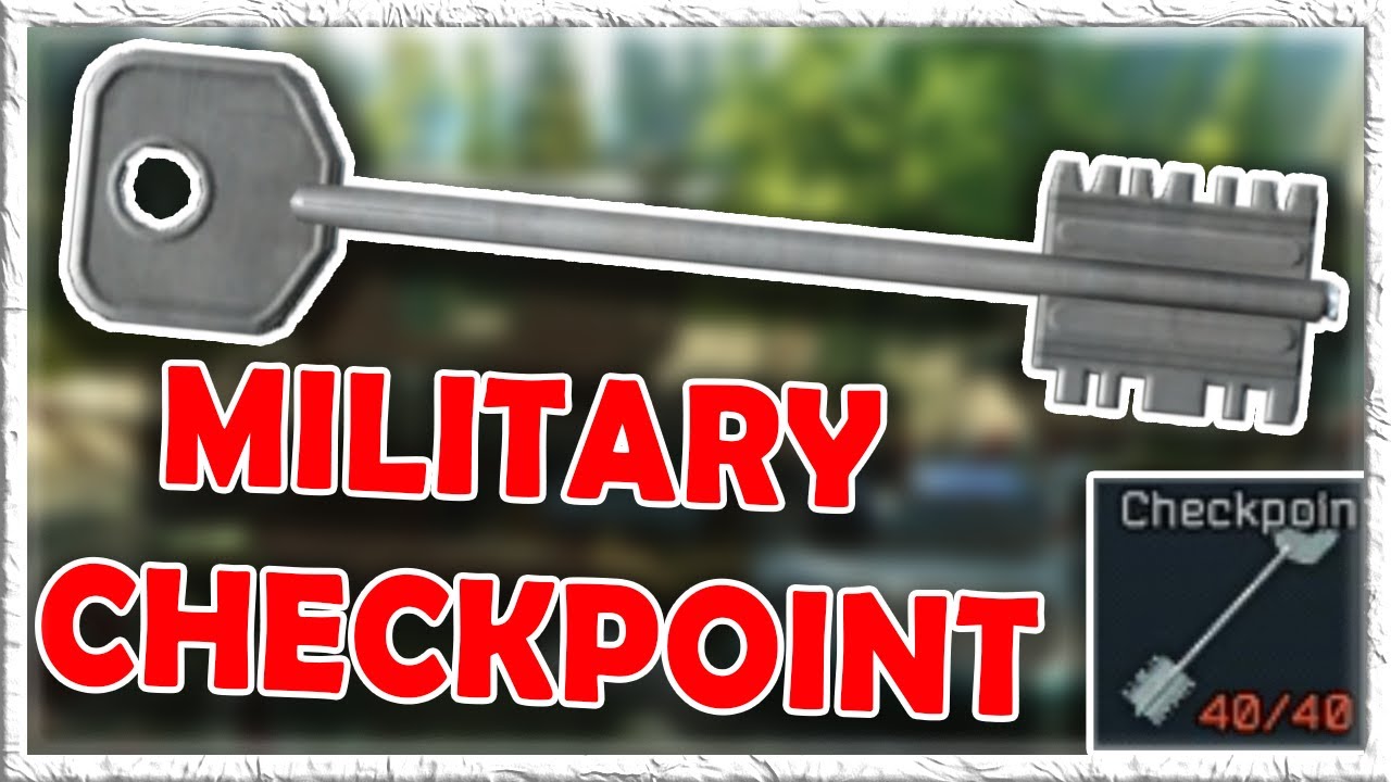 military checkpoint key