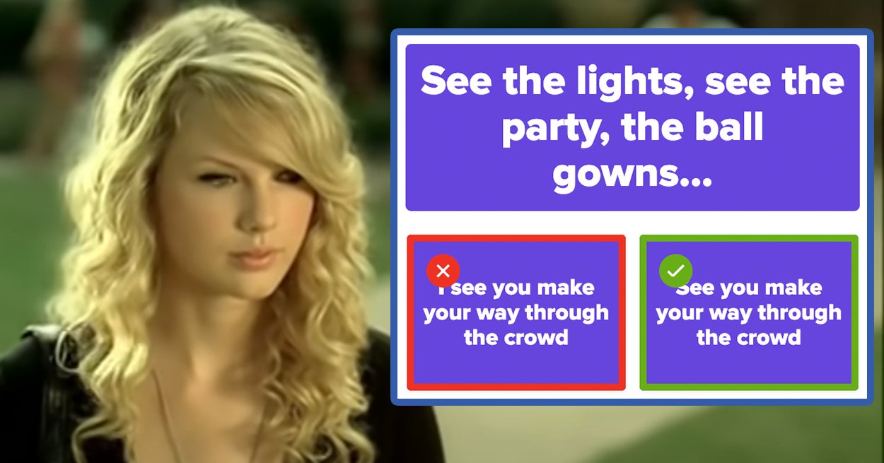 taylor swift finish the lyrics