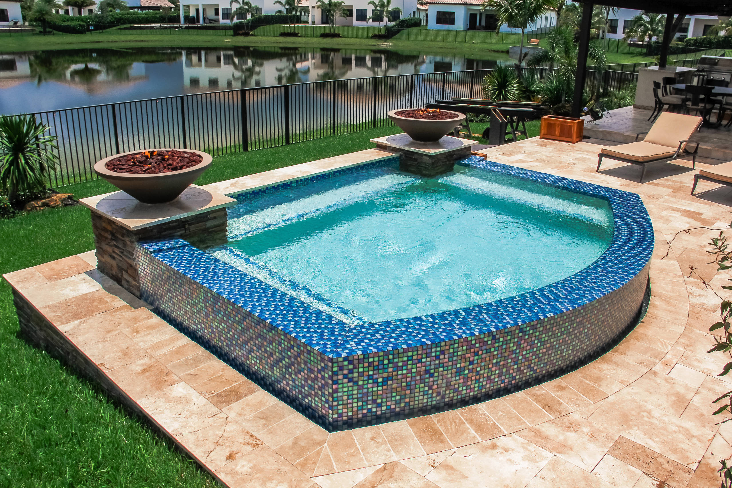 swim spa backyard designs