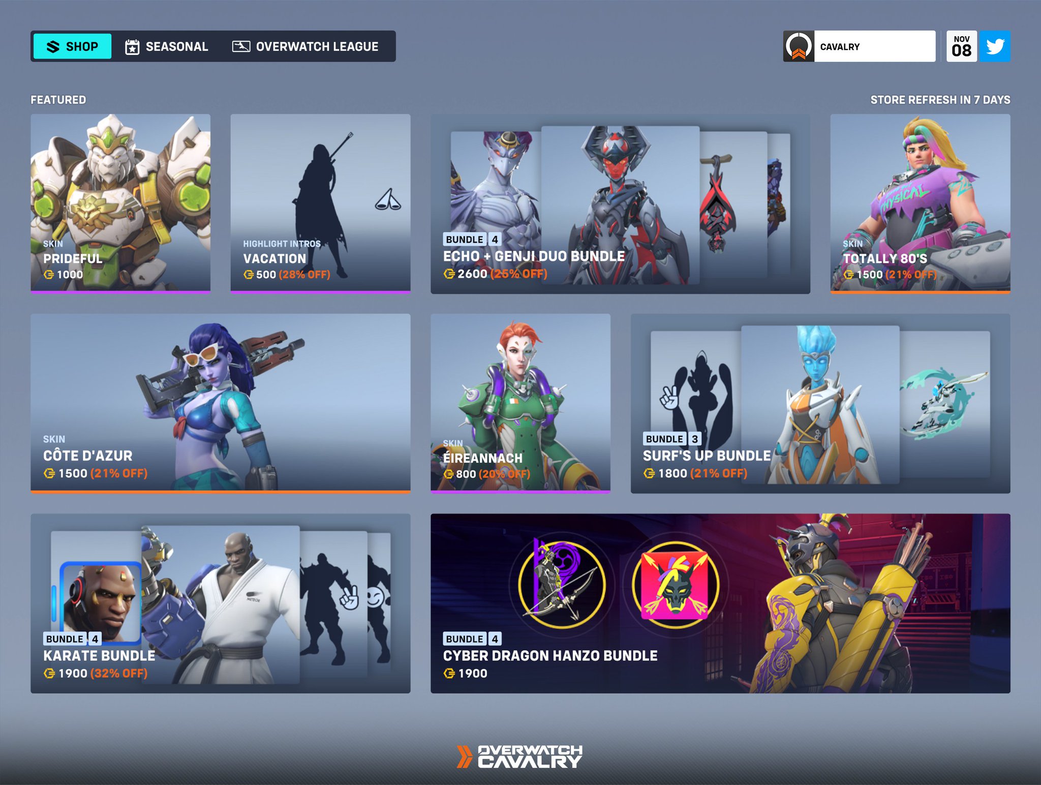 overwatch shop today