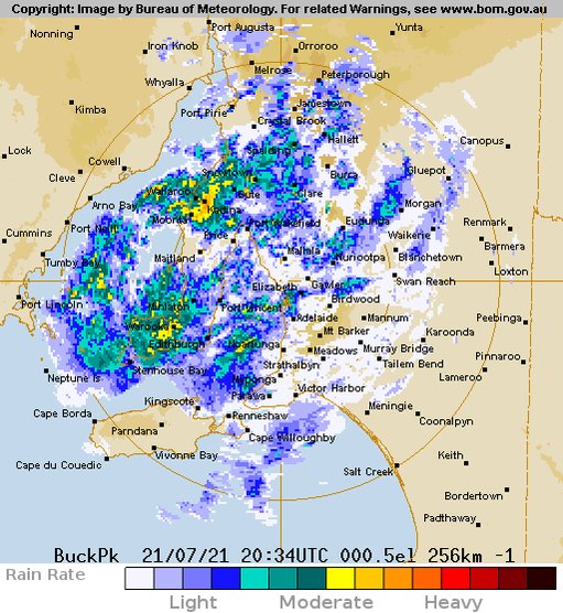 adelaide bom weather radar