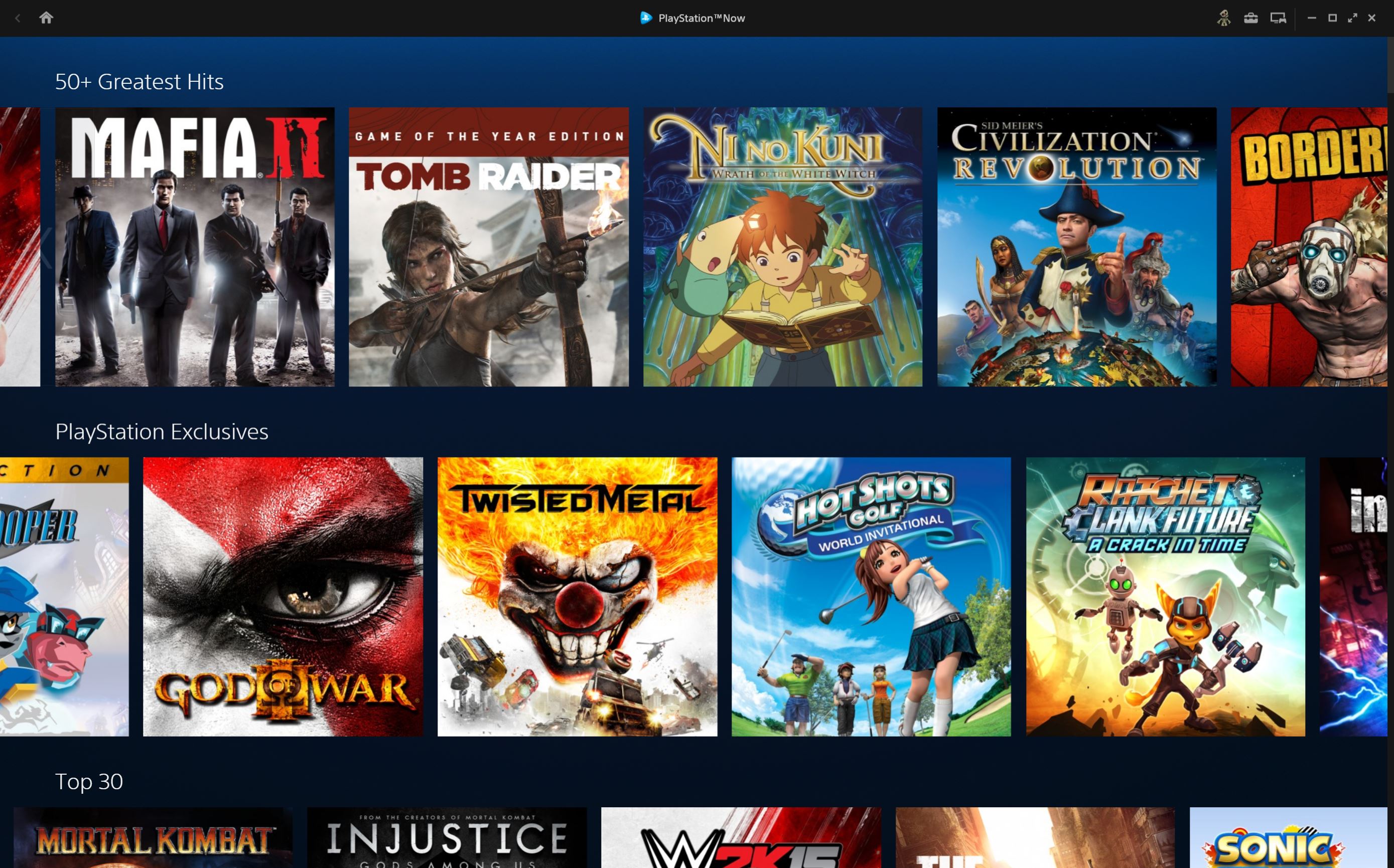 playstation now games