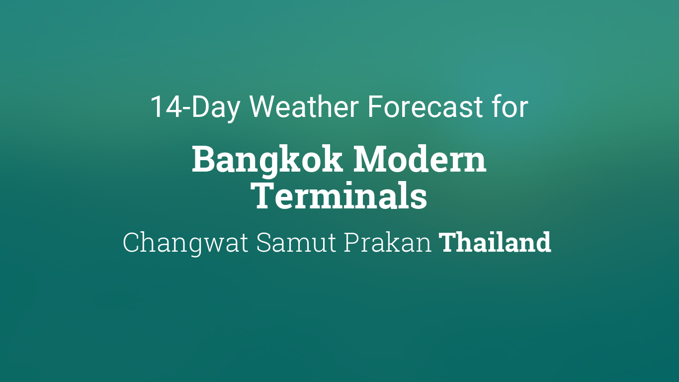 bangkok weather forecast 14 days