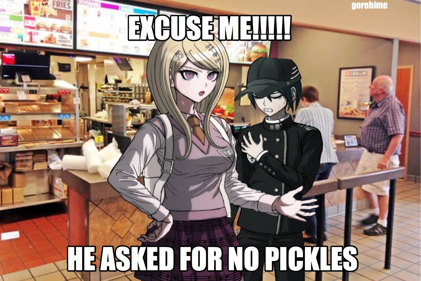 he ask for no pickles