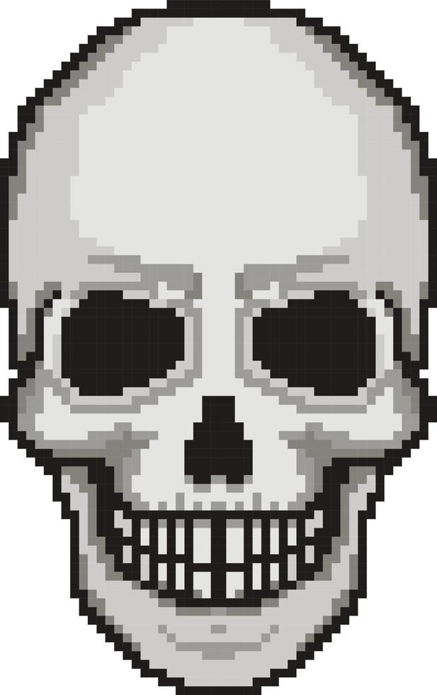 calavera pixel art