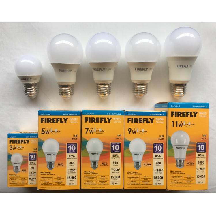 firefly bulb watts