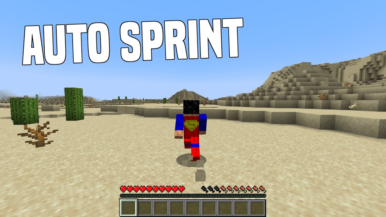 how to sprint on minecraft pc