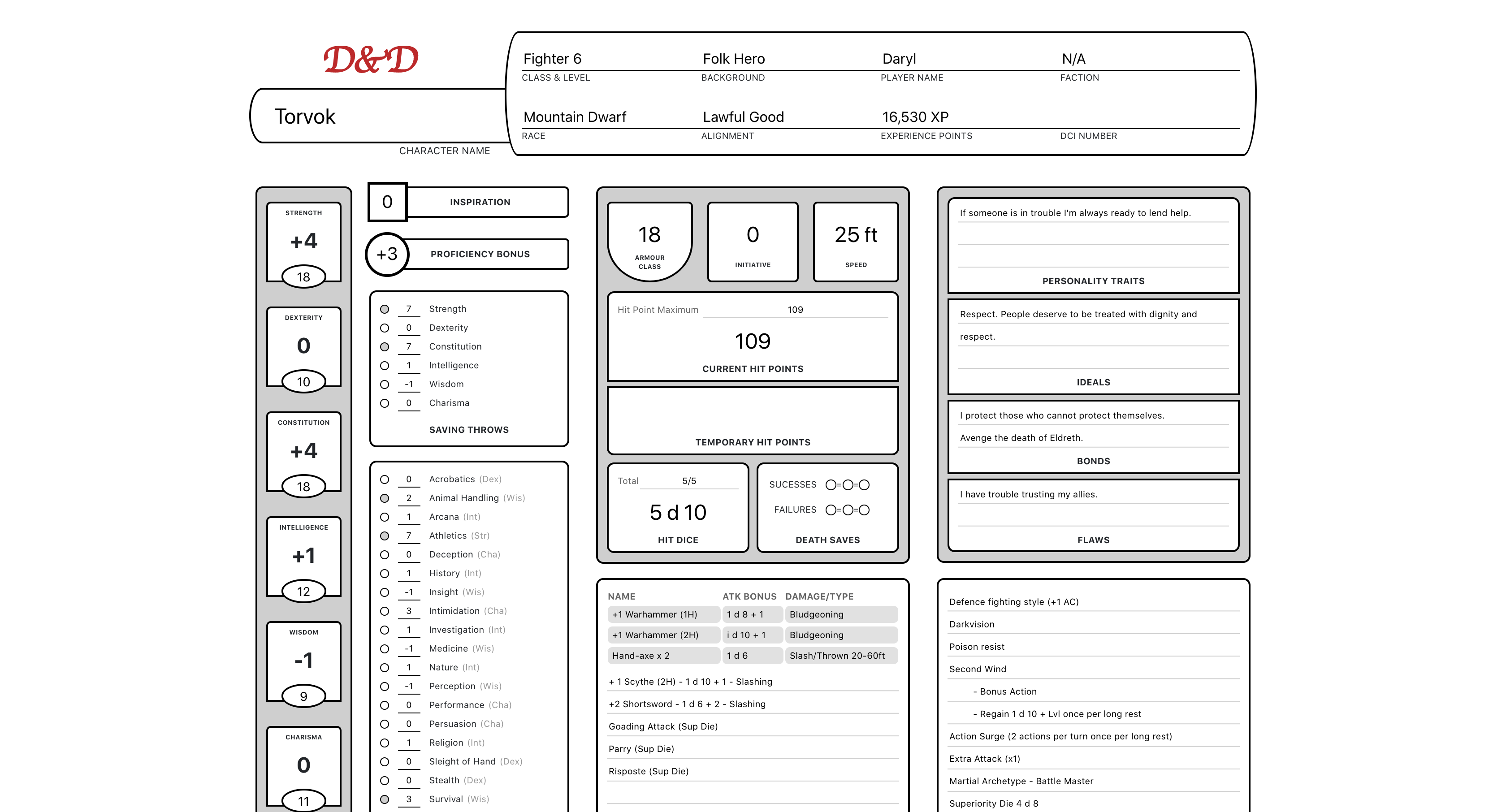 5e character sheet example