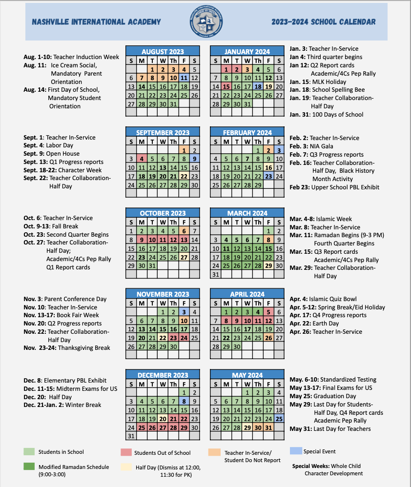 valor school calendar 2023-24