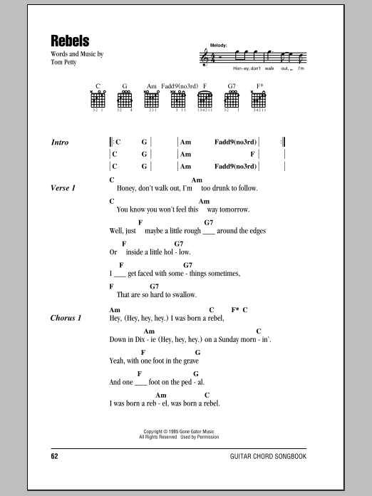 tom petty chords