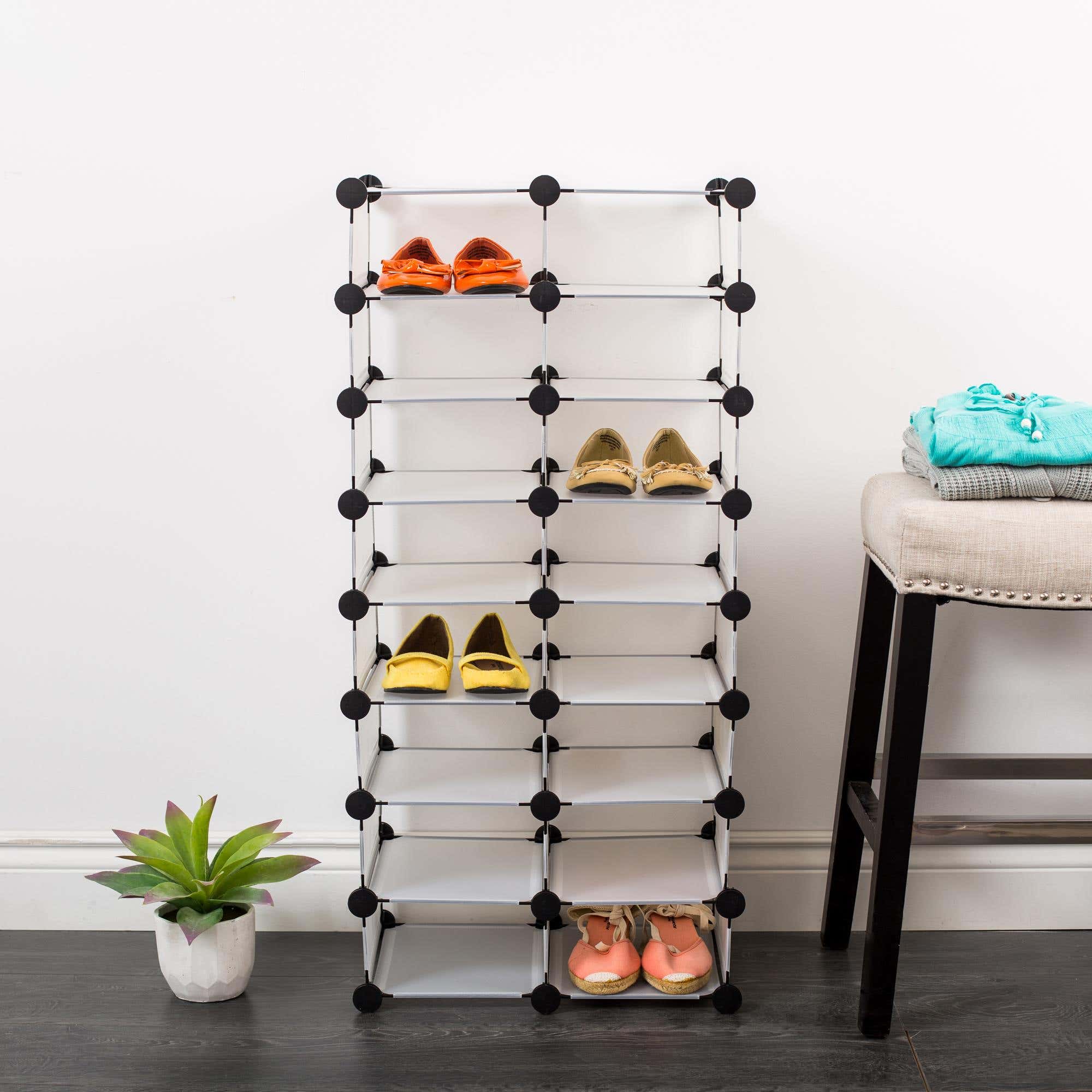 plastic shoe storage