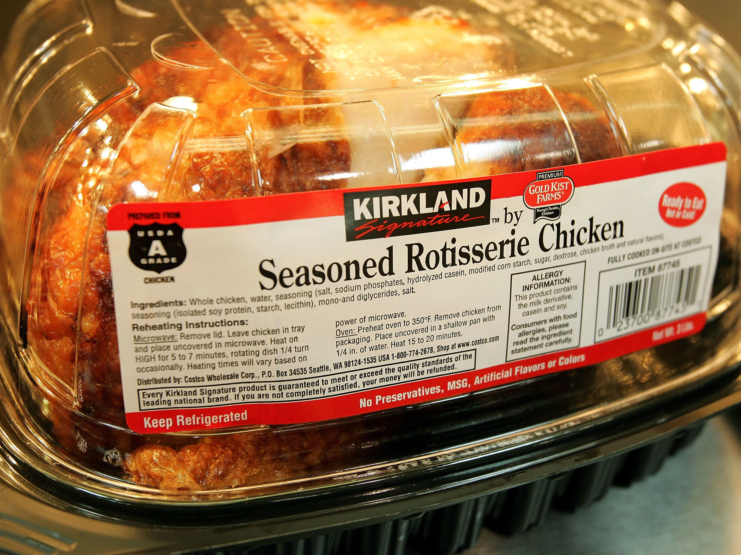 calories in costco chicken