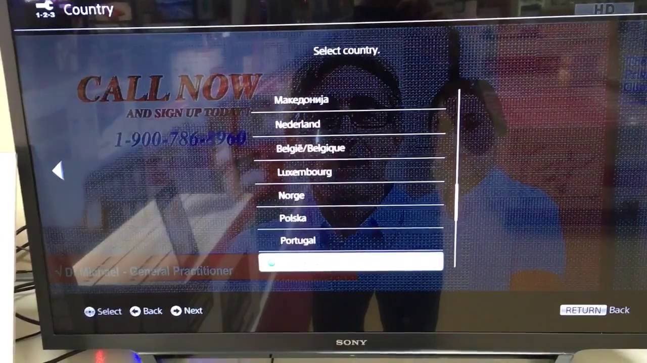 how to remove demo mode in sony tv