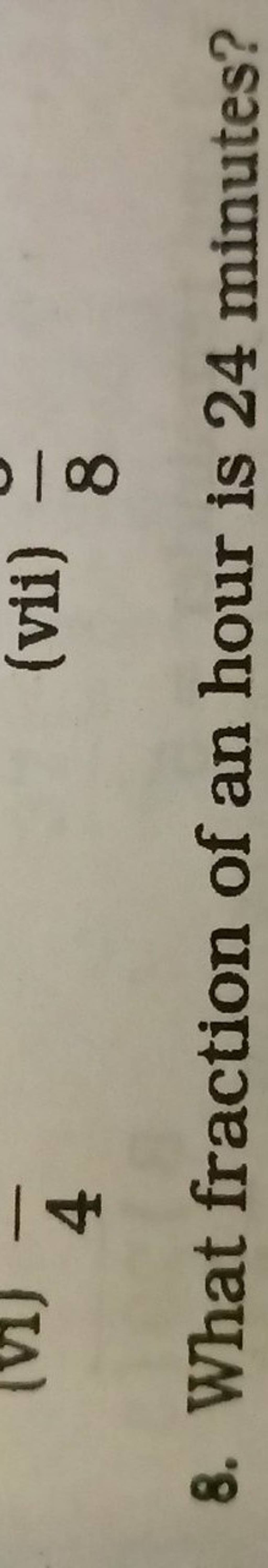 what fraction of an hour is 24 minutes