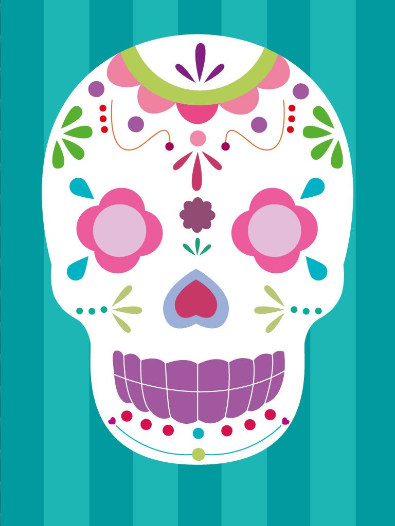 calavera animada dia de muertos