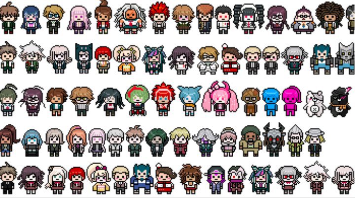 danganronpa pixel sprite