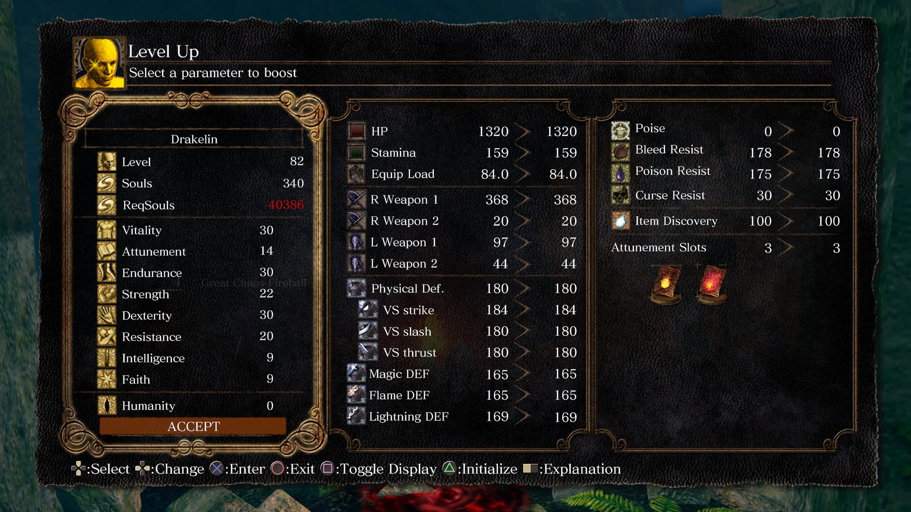 dark souls stats