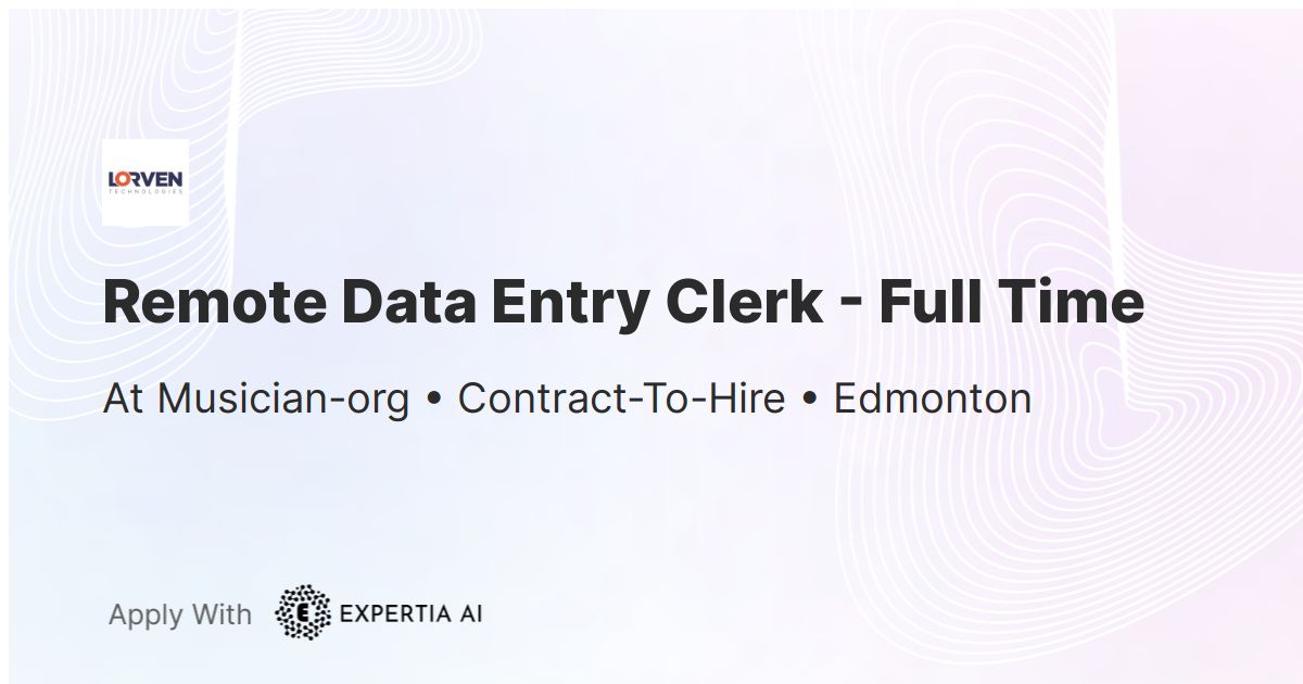 data entry jobs edmonton